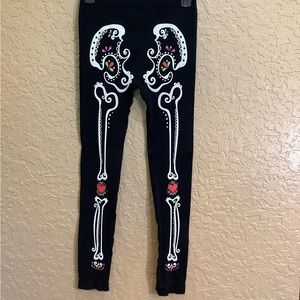 Day of the Dead Skeleton Leggings